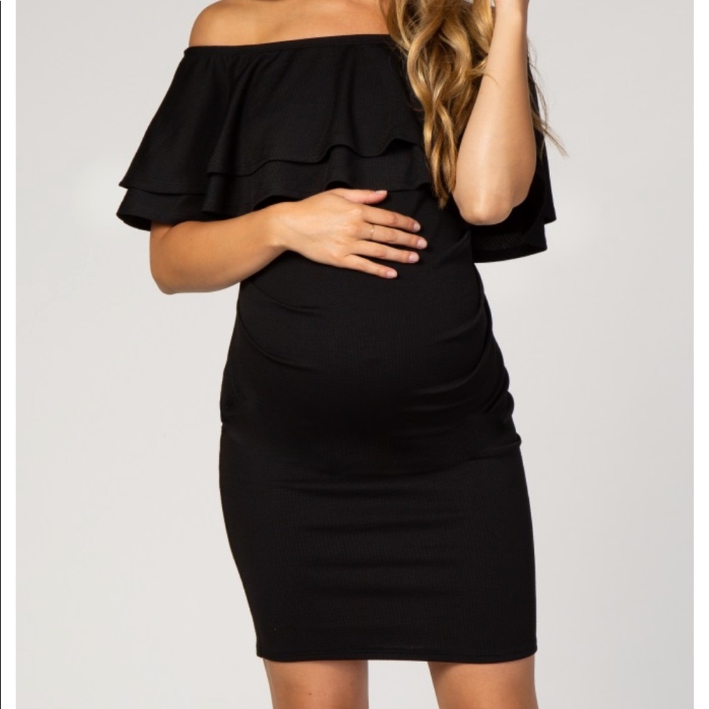 Pink blush maternity dress